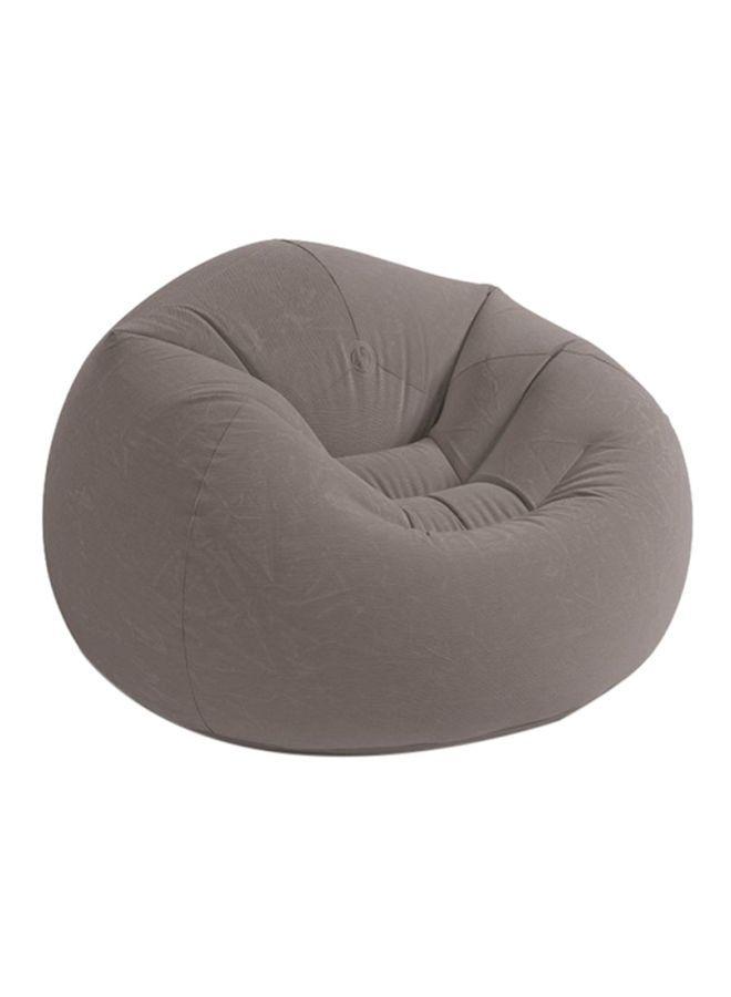 كرسي هوائي لون رمادي  INTEX Beanless Bag Inflatable Chair Grey