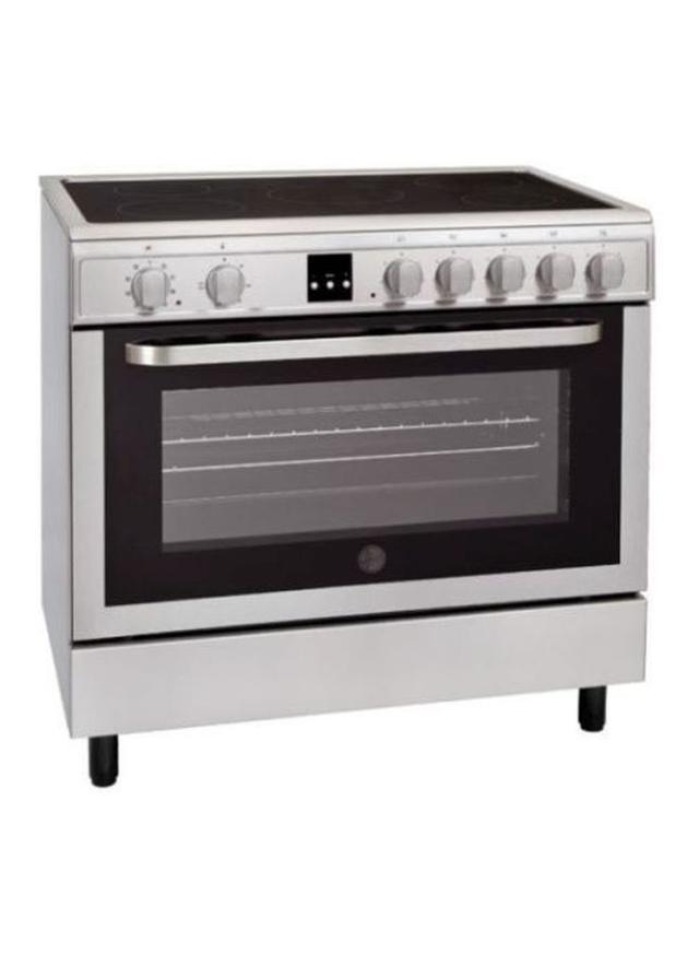 HOOVER 5 Burner Vitroceramic Cooker With Electric Oven VCG9060 Black/Silver - SW1hZ2U6MjM4MDcz