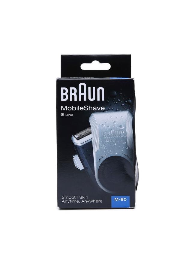 BRAUN MobileShave Shaver Silver/Black - SW1hZ2U6MjY2MjE2