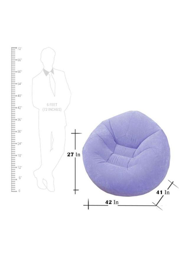 كرسي هوائي لون بنفسجي  INTEX Beanless Bag Chair Purple - SW1hZ2U6MjY3ODY1