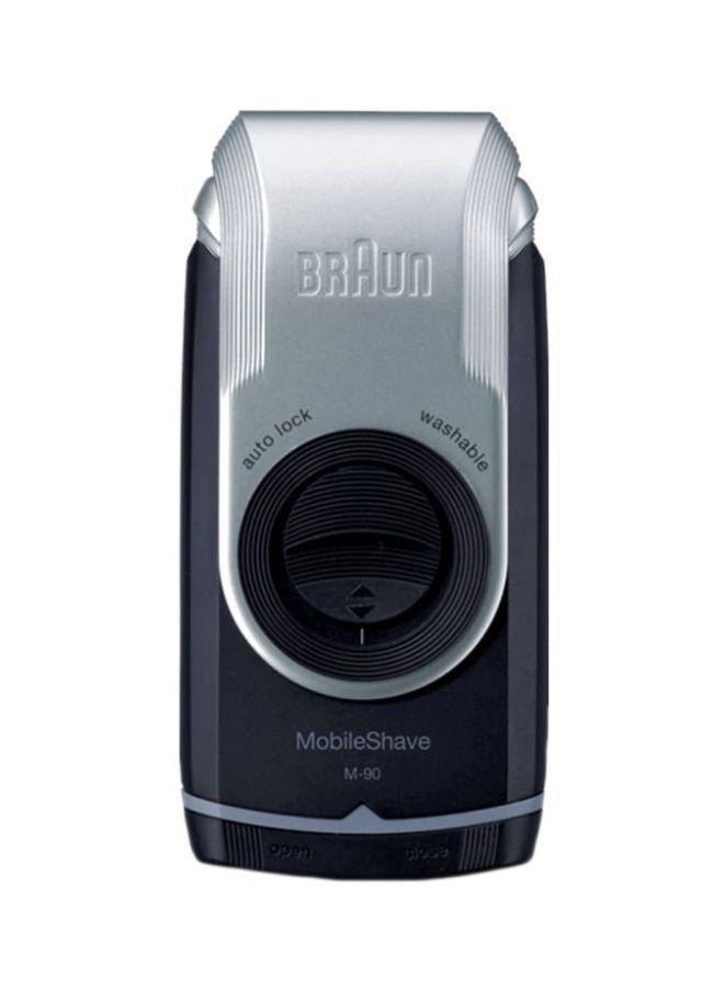 ماكينة حلاقة للرجال - فضي/ازرق BRAUN - MobileShave Shaver M90