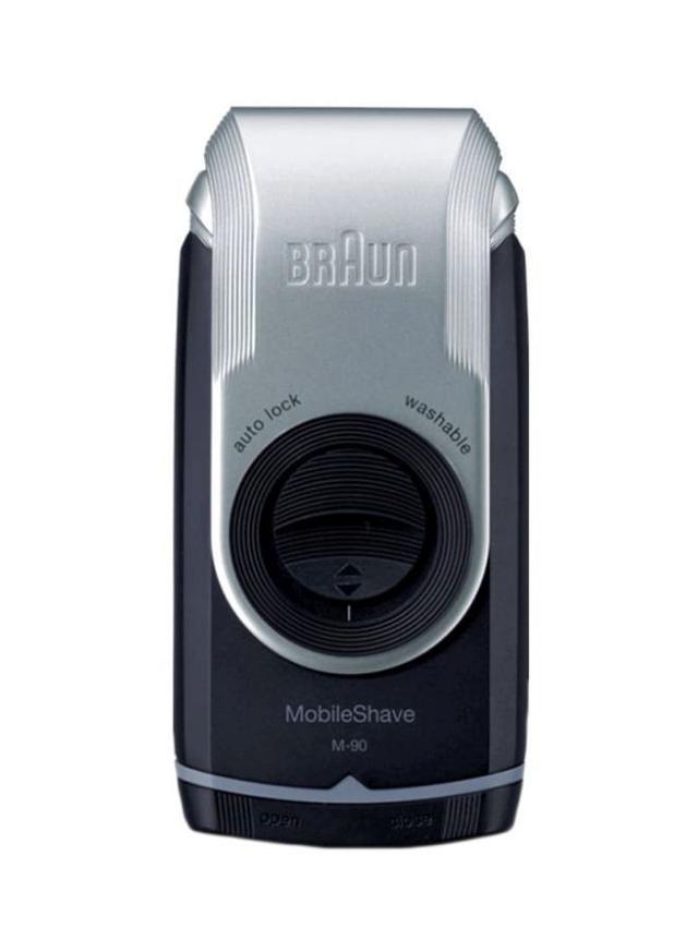 ماكينة حلاقة للرجال - فضي/ازرق BRAUN - MobileShave Shaver M90 - SW1hZ2U6MjY2MTQw