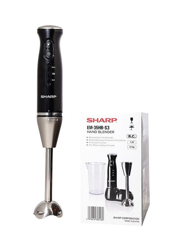 SHARP Electric Hand Blender 0.5L 50W EM 35HB S3 Black/Silver - SW1hZ2U6MjY0Mzgx