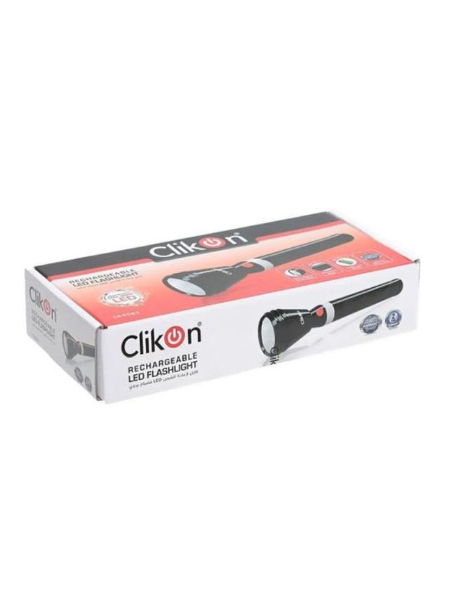 ClikOn Aluminium Rechargeable Flashlight Black/Grey - SW1hZ2U6MjgzMjEw