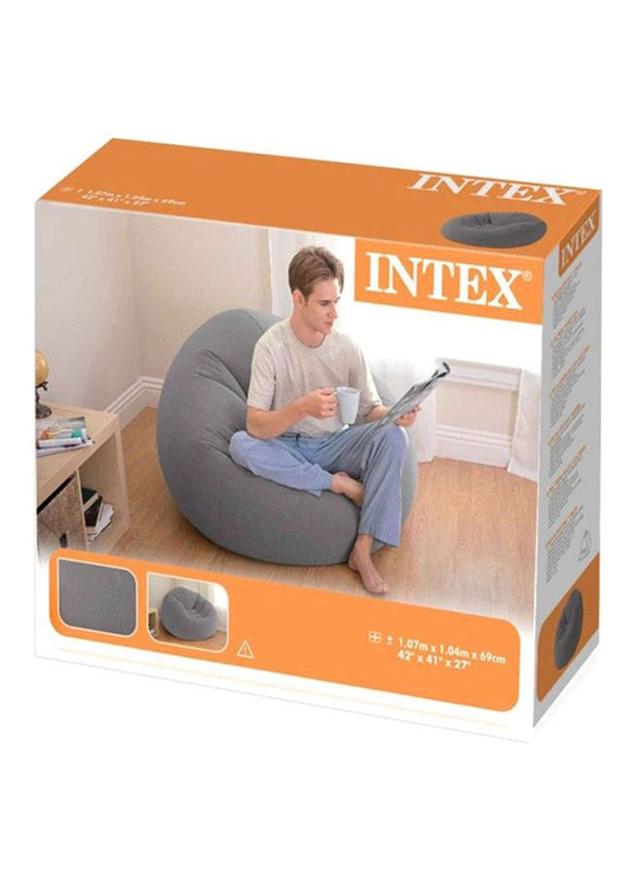 كرسي هوائي لون رمادي  INTEX Beanless Bag Chair - SW1hZ2U6MjY4MzY2