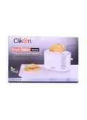 ClikOn Portable 2 Slice Bread Toaster 800W 800 W CK2408 White/Silver - SW1hZ2U6MjY1MjU3