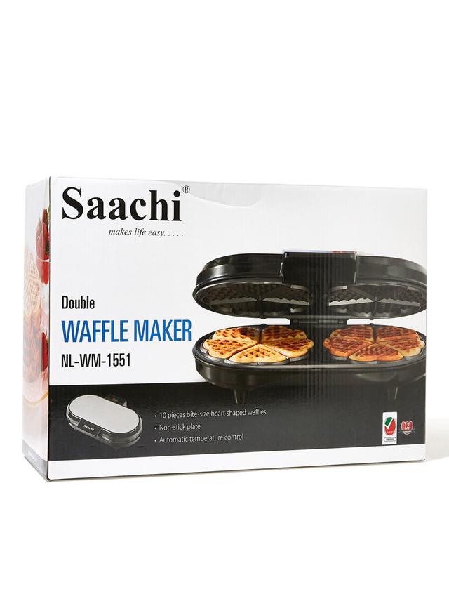 Saachi Waffle Maker 1200W NL WM 1551 BK Black/Grey - SW1hZ2U6MjY0OTg2