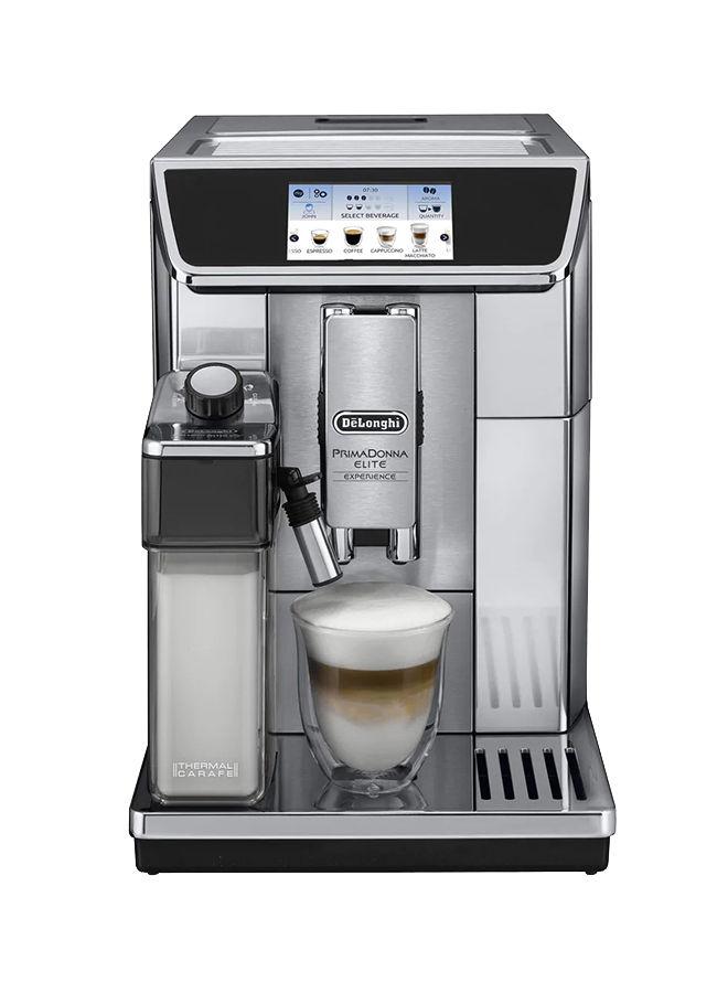 ماكينة قهوة بقوة 1450 واط PrimaDonna Elite Experience Coffee Machine  ECAM650.85.MS - De'Longhi