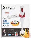 Saachi 2 In 1 Hand Blender With Whisk Attachment 200 W NL CH 4261 RD White/Red - SW1hZ2U6MjcyMDYz