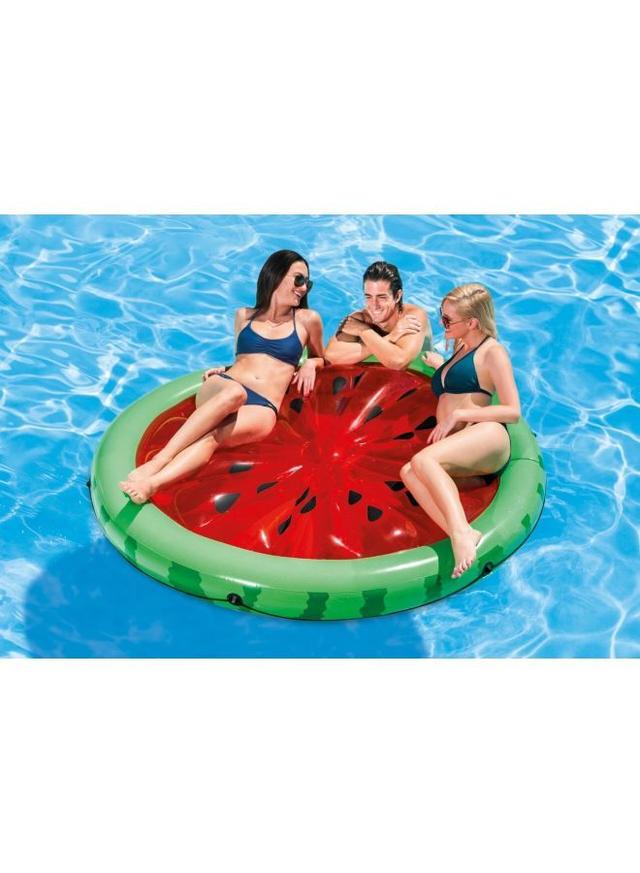 INTEX Juicy Watermelon Island Pool Float 75x9x72inch - SW1hZ2U6MjYzMzY0