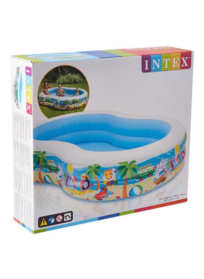 حوض سباحة منزلي للأطفال  INTEX Swim Center Seashore Pool ‎