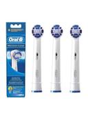 فرشاة اسنان كهربائية ( 3 قطع ) - أبيض BRAUN - Precision Clean Brush Heads White - SW1hZ2U6MjcyOTQ1