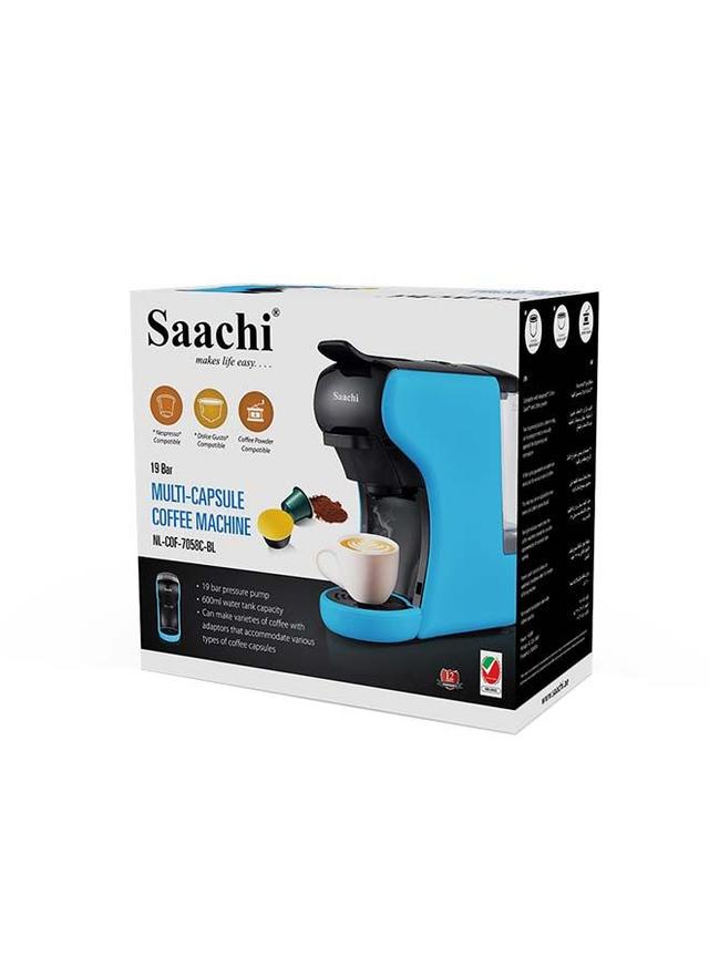 Saachi Multi Capsule Coffee Maker 1450 W NL COF 7058C BL Blue/Black - SW1hZ2U6MjgwNTk4