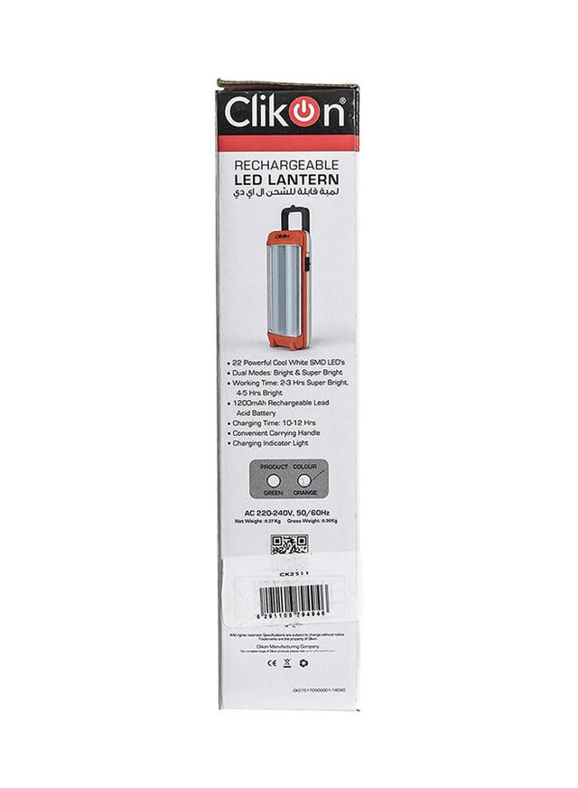 ClikOn Rechargeable Led Lamp Orange/Black 26.4cm - SW1hZ2U6MjgzNTQy