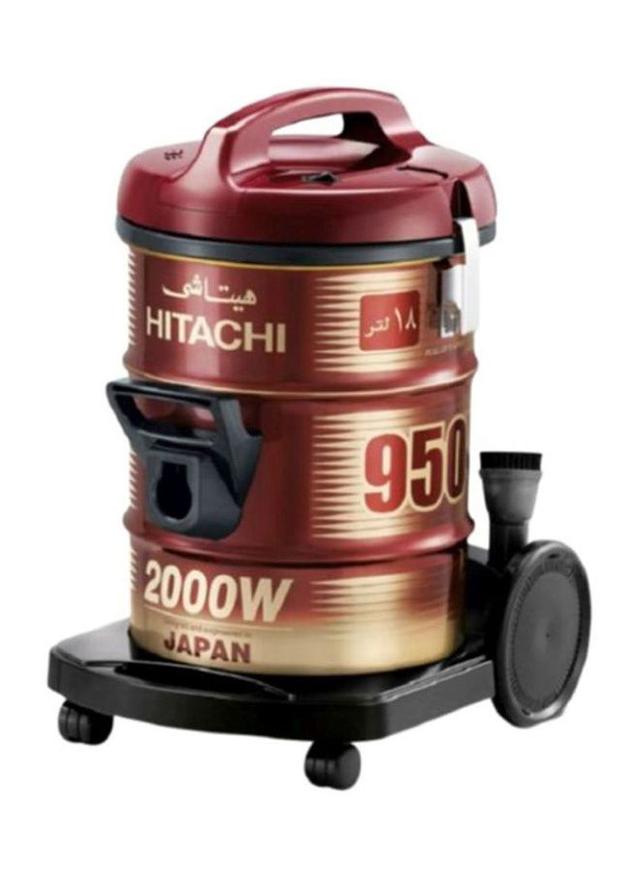 HITACHI Drum Type Vacuum Cleaner 18 l 2100 W CV950F 24CBS WR Brown/Red - SW1hZ2U6MjQ5MzU5