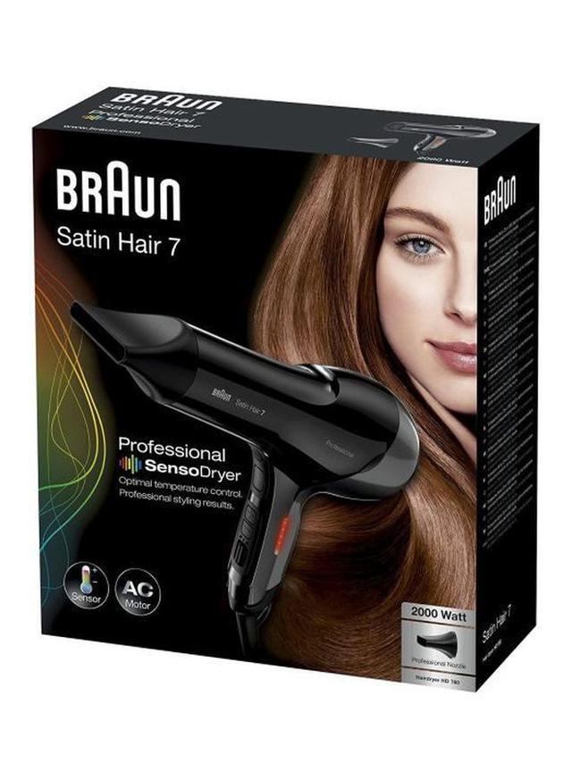 BRAUN Satin Hair 7 Professional SensoDryer Black - SW1hZ2U6MjQ5OTk4