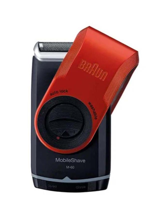 BRAUN MobileShave Cordless Shaver Red 5.2x1.5x3.1inch - SW1hZ2U6MjgxMDMw