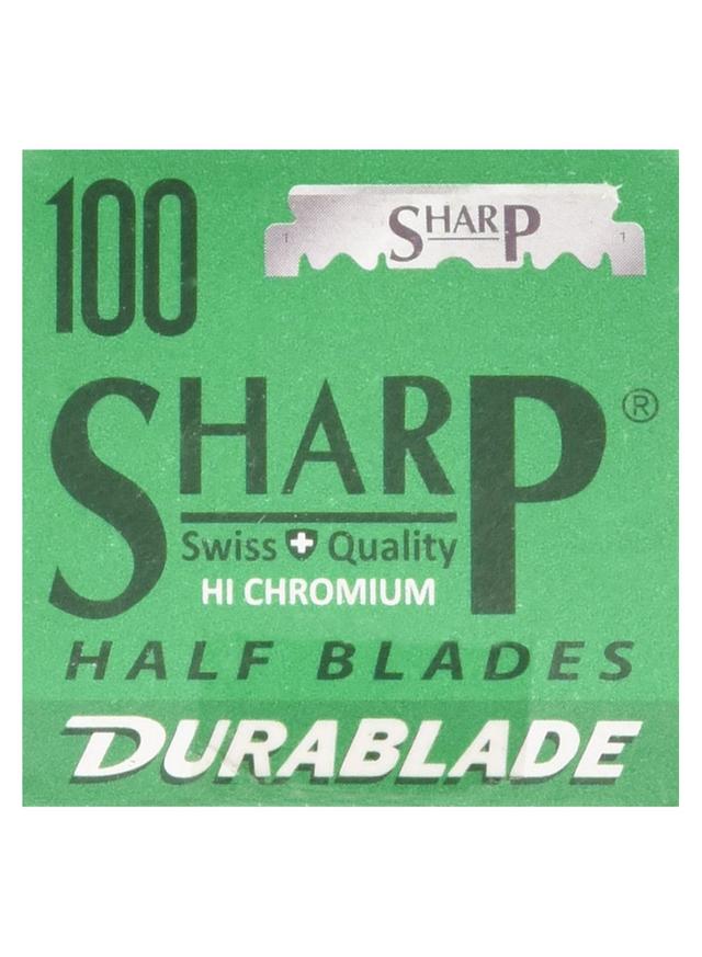 SHARP 100 Piece Professional Barber Razor Set Silver - SW1hZ2U6MjcyMzM1
