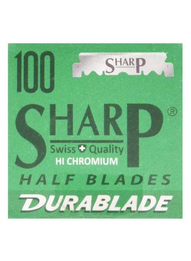SHARP 100 Piece Professional Barber Razor Set Silver - SW1hZ2U6MjcyMzM3