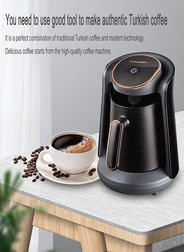 ماكينة صنع القهوة التركية بسعة 0.5 لتر وقوة 800 واط Coffee Brewer - SONIFER - SW1hZ2U6MjU5OTY3