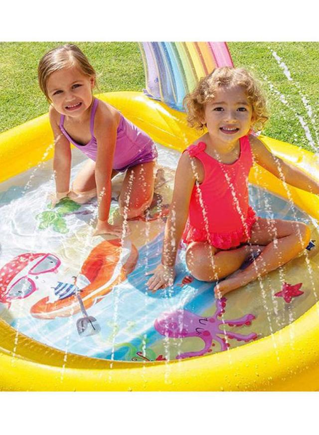 حوض سباحة منزلي على شكل قوس قزح للأطفال  INTEX Rainbow Arch Spray Pool - SW1hZ2U6MjY4MjQ1