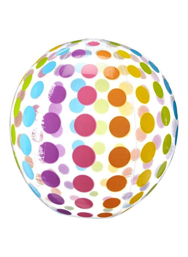 INTEX Set Of 2 Jumbo Inflatable Colorful Polka Dot Giant Beach Ball - SW1hZ2U6MjY3MDQ0