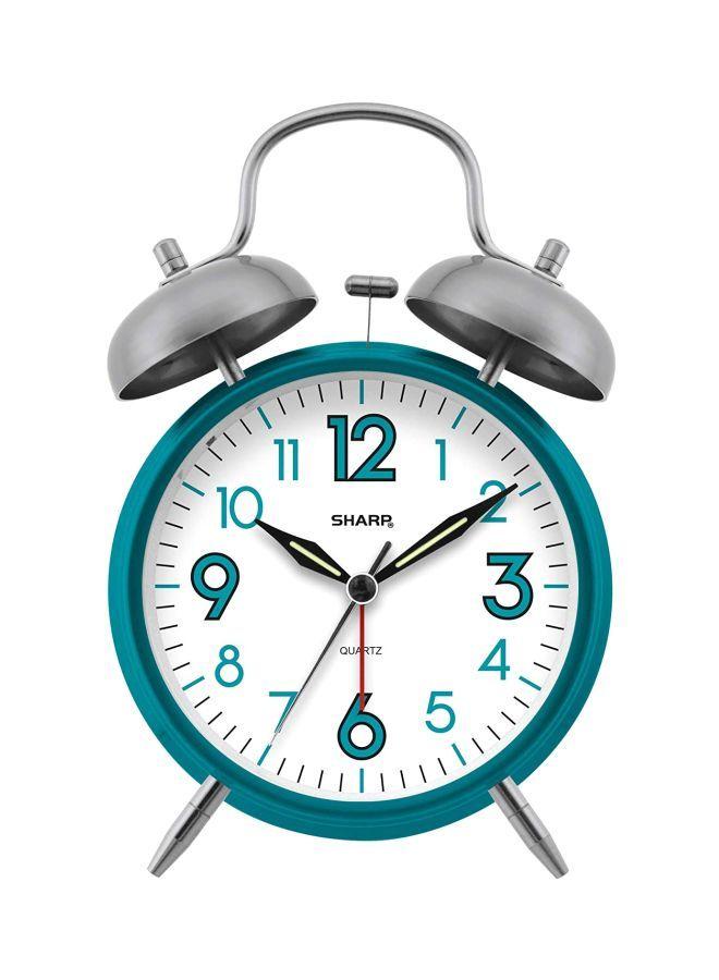 ساعة منبه Twin Bell Alarm Clock Teal من SHARP