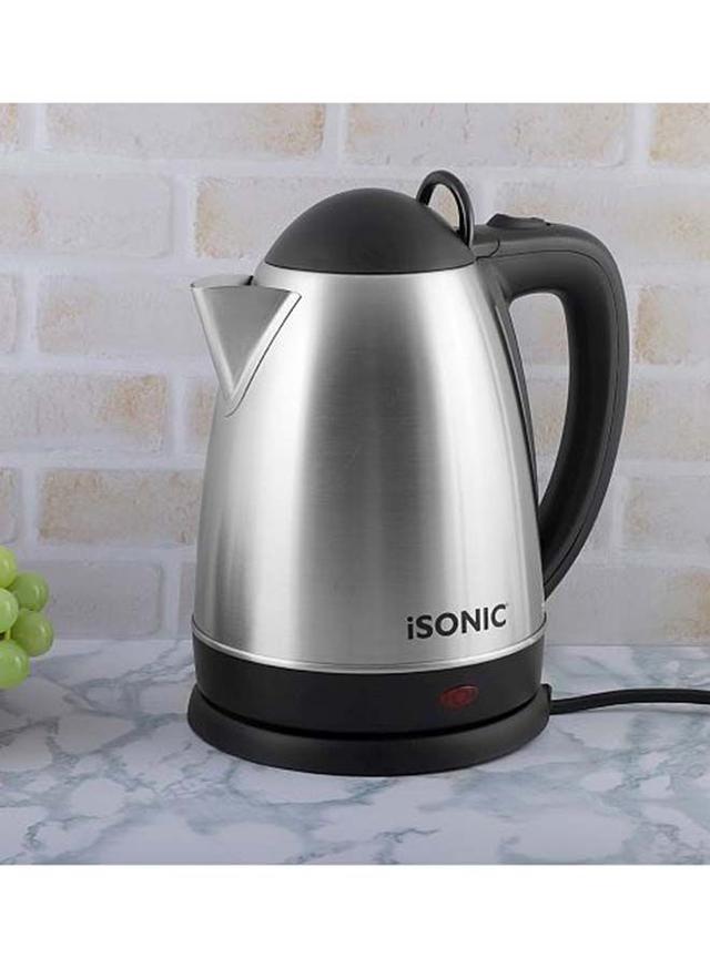 ISONIC Stainless Steel Electric Kettle With Concealed Heating Element 2.5 l iK 512 Black/Silver - SW1hZ2U6MjY5MTU5