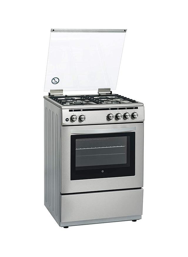 HOOVER 4 Burner Gas Cooker With Gas Oven FGC66.02S Stainless Steel - SW1hZ2U6MjM4NzM3