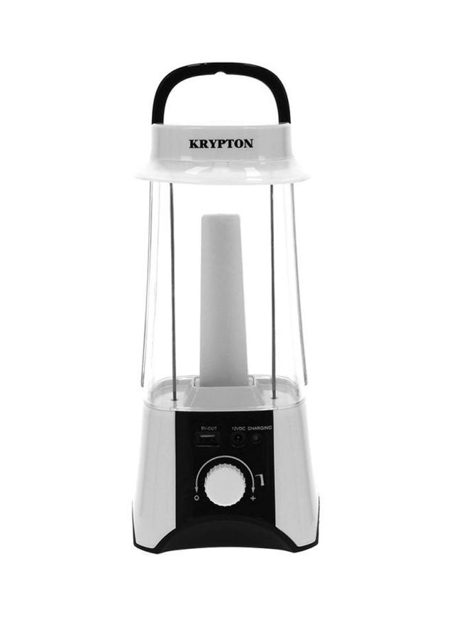 مصباح طوارئ مع لوحة طاقة شمسية - أبيض وأسود Krypton - Rechargeable Solar LED Emergency Light - SW1hZ2U6MjY5MDU3