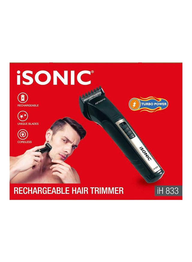 ISONIC Rechargeable Hair Trimmer Black 17cm - SW1hZ2U6MjgyNTQz