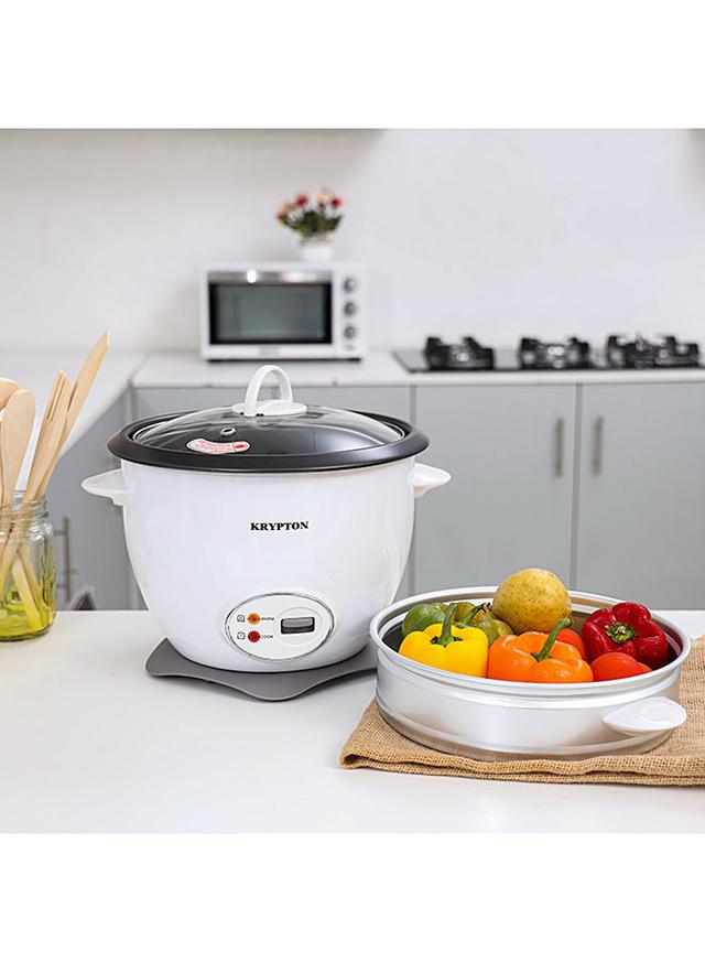 Krypton Rice Cooker With Steamer Non Stick Inner Pot 1.8 l 700 W KNRC5283 White/Grey/Black - SW1hZ2U6MjY3NDc5