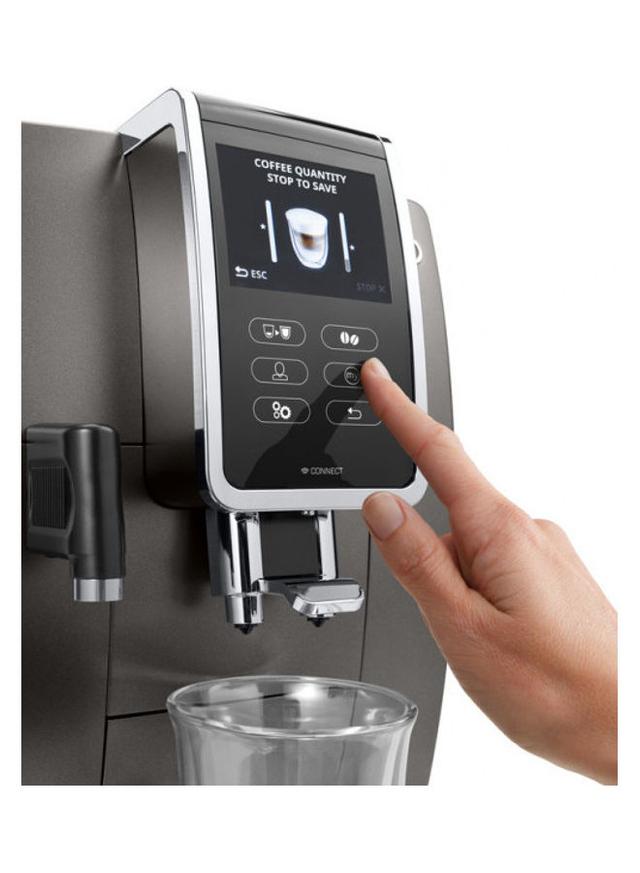 ماكينة قهوة بقوة 1350 واط Dinamica Plus Coffee Machine  ECAM370.95.T - De'Longhi - SW1hZ2U6MjQxNzU4