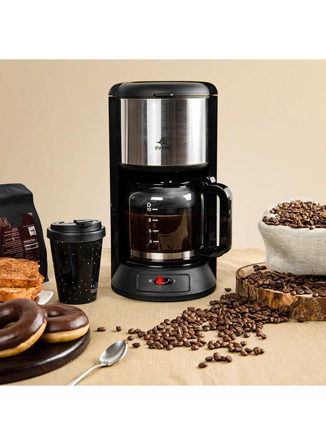 ماكينة قهوة مطحونة بسعة 1.25 لتر evvoli - Coffee Maker - SW1hZ2U6MjY2ODg1