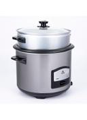 evvoli 2 In 1 Rice Cooker with Steamer Up To 12 Cup Of Rise non stick 6.5 l 750 W EVKA RC6501S Silver/Black - SW1hZ2U6MjQxMTkw