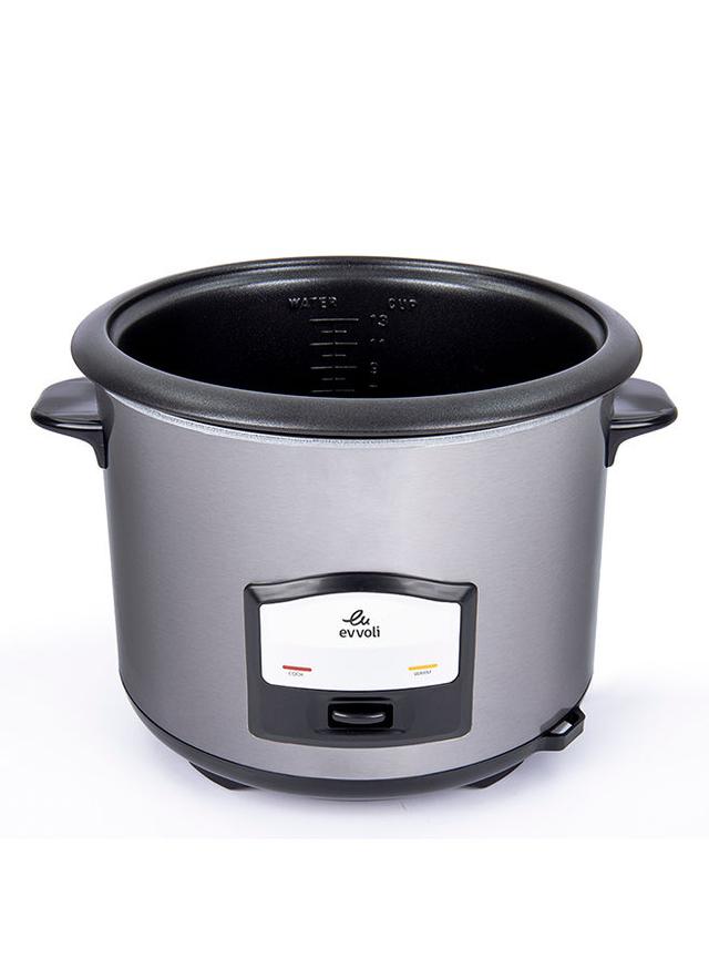 evvoli 2 In 1 Rice Cooker with Steamer Up To 12 Cup Of Rise non stick 6.5 l 750 W EVKA RC6501S Silver/Black - SW1hZ2U6MjQxMTg0