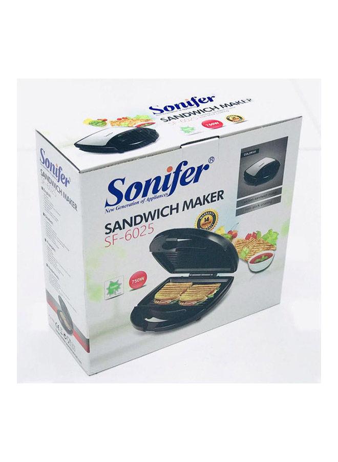 ماكينة صنع السندويش بقوة 750 واط  Sandwich Maker - SONIFER