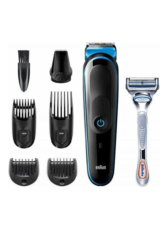 BRAUN All In One Hair Trimmer Personal Care Black/Blue - SW1hZ2U6MjgwOTQw