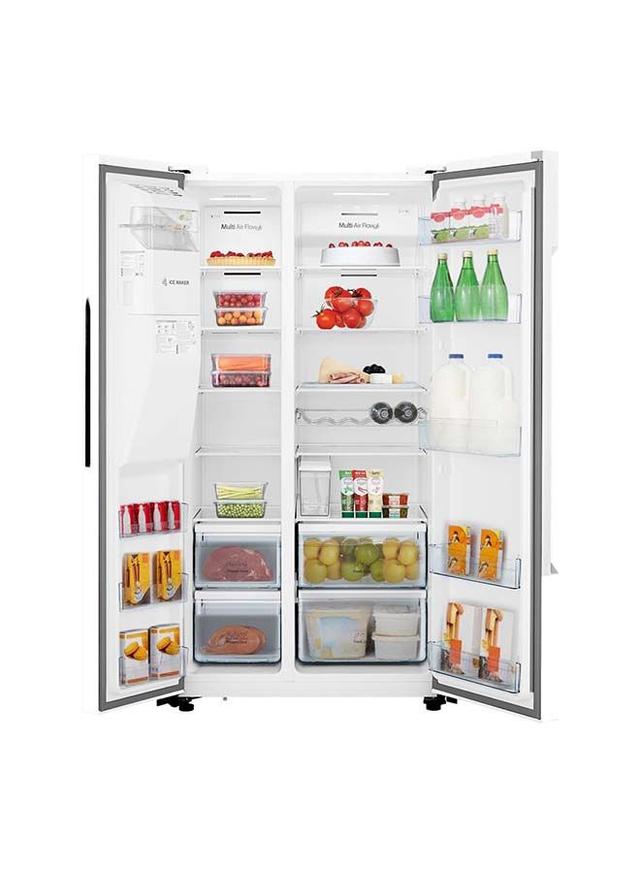ثلاجة ايفولي 650 لتر بابين مع صانعة ثلج وكولر مياه evvoli 650 Litres Refrigerator With Ice maker and Water Dispenser - SW1hZ2U6MjM4MTEw