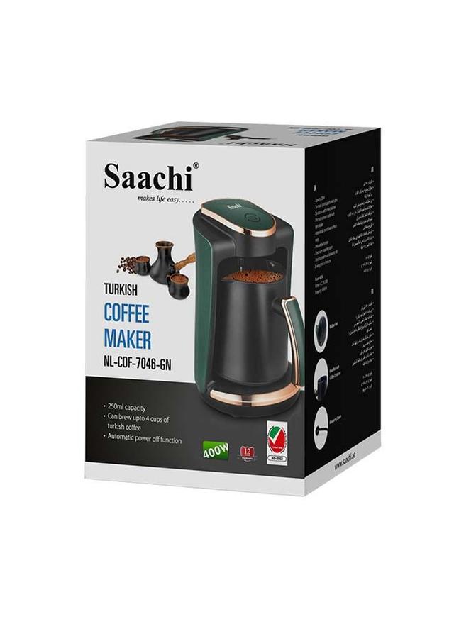 Saachi Turkish Coffee Maker With Power Saving Function 400 W NL COF 7046 GN Green - SW1hZ2U6MjYwNDQy