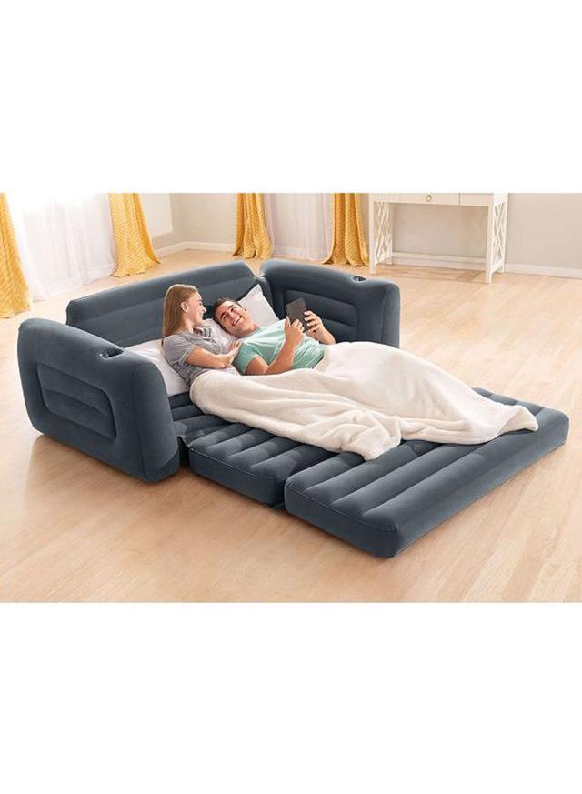 INTEX Pull Out Inflatable Sofa Combination Grey 203x224x66meter - SW1hZ2U6MjUzMTI4