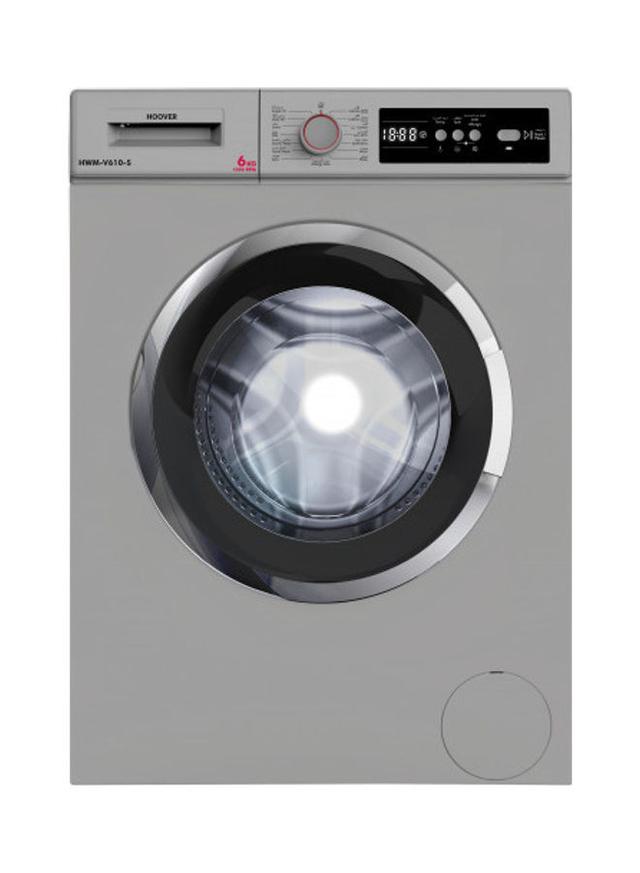 غسالة ملابس هوفر 6 كج 1000 دورة في الدقيقة Hoover 6KG Washing Machine 1000RPM Silver HWM-V610-S ( Made in Turkey) - SW1hZ2U6MjQzOTY4