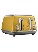 Delonghi Icona Capitals 4 Slice Toaster 0 W CTOC4003.Y Yellow - SW1hZ2U6MjQ3NjQ3