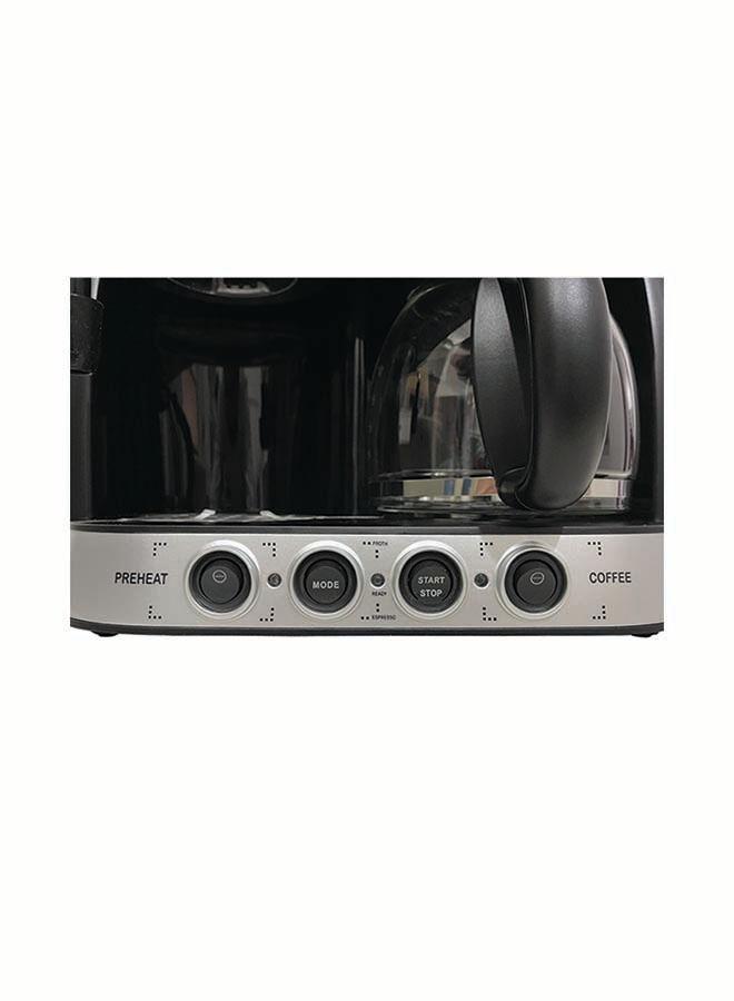 ماكينة صنع القهوة الكهربائية بضغط 15 بار 1.25 لتر NOBEL - Coffee Machine With Frother And Espresso - cG9zdDoyNTA4NDk=