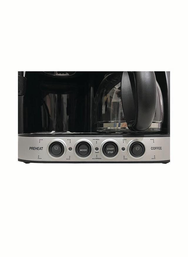 ماكينة صنع القهوة الكهربائية بضغط 15 بار 1.25 لتر NOBEL Coffee Machine With Frother And Espresso - SW1hZ2U6MjUwODQ5