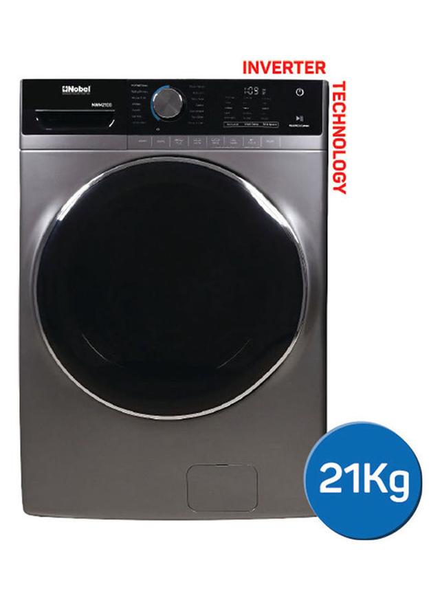 NOBEL Inverter Technology Front Load Silver Washing Machine 21 kg NWM2100 Gray - SW1hZ2U6MjM3OTEx