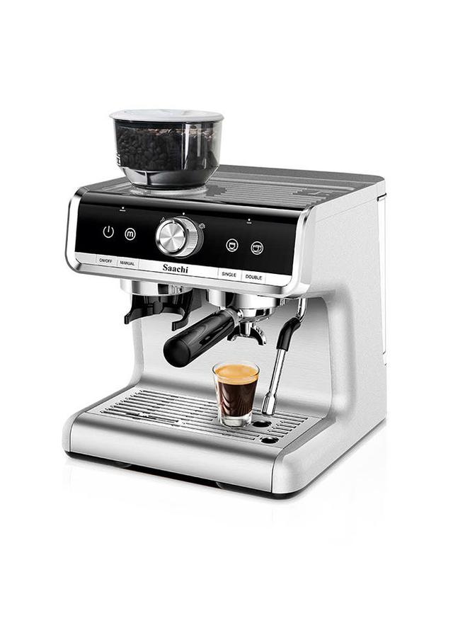 ماكينة قهوة بضغط 15 بار 1140 واط مع مطحنة Saachi 15 Bar Coffee Maker With Grinder - SW1hZ2U6MjQzMzU1