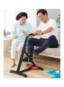 SkyLand SKY LAND Portable Multi Peddler Cycle Machine for Arms and Legs with LCD Monitor and Massage Rollers-EM-1862, Black-red - SW1hZ2U6MjM1NDIy