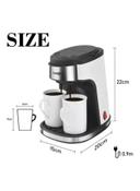 Sonifer 3 Piece Coffee Maker With Mugs Set White 25cm - SW1hZ2U6MjgwMTgx