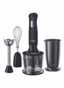 Russell Hobbs Desire Matte Black 2 Speed 3 In 1 Hand Blender Electric Whisk And Vegetable Chopper Attachments 500 kW 24702 Black - SW1hZ2U6MjQwODgx